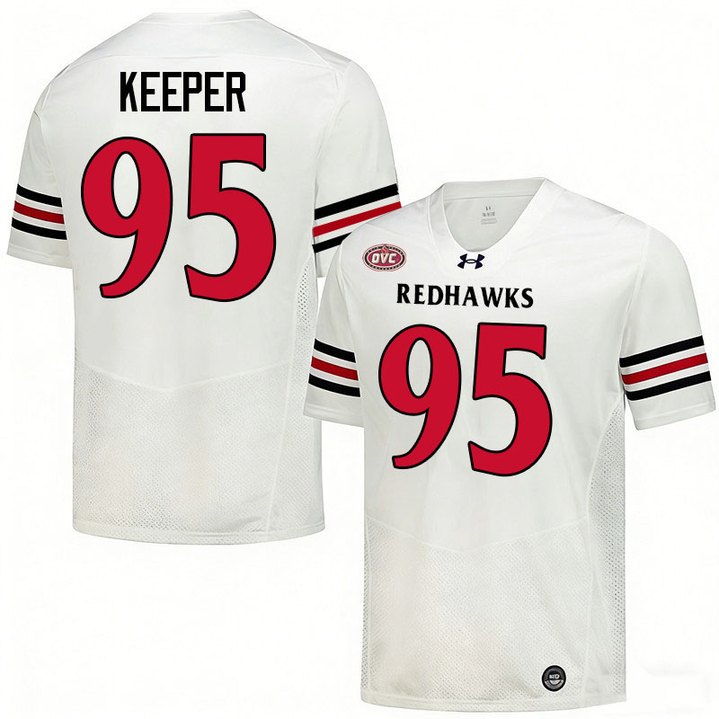 Southeast Missouri State Redhawks #95 Sam Keeper College Football Jerseys,Uniforms-White